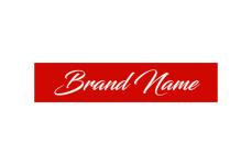 Markenname bedruckte Textiletiketten Model TL-M1