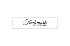 Markenname bedruckte Textiletiketten Model TL-M111