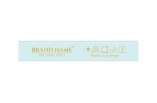 Markenname bedruckte Textiletiketten Model TL-M119