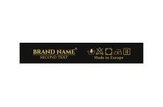 Markenname bedruckte Textiletiketten Model TL-M133
