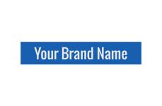 Markenname bedruckte Textiletiketten Model TL-M2