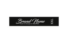 Markenname bedruckte Textiletiketten Model TL-M21