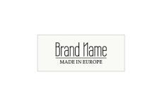 Markenname bedruckte Textiletiketten Model TL-M45