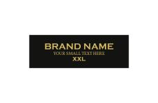 Markenname bedruckte Textiletiketten Model TL-M49