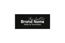 Markenname bedruckte Textiletiketten Model TL-M52