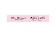 Markenname bedruckte Textiletiketten Model TL-M61