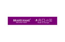 Markenname bedruckte Textiletiketten Model TL-M72