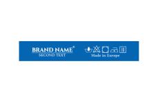 Markenname bedruckte Textiletiketten Model TL-M82
