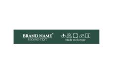 Markenname bedruckte Textiletiketten Model TL-M91