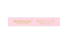 Markenname bedruckte Textiletiketten Model TL-M96
