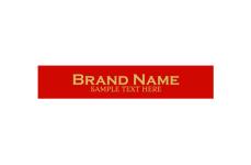 Markenname bedruckte Textiletiketten Model TL-M99