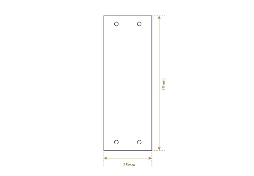 Etikett aus Kunstleder Model EP-M119