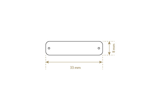 Etikett aus Kunstleder Model EP-M126