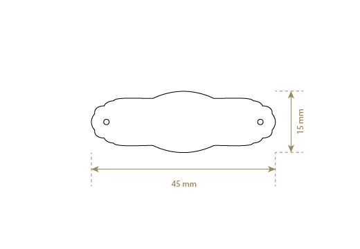Lederetikett aus Echt-Leder Model EP-M15