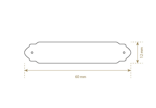 Lederetikett aus Echt-Leder Model EP-M16