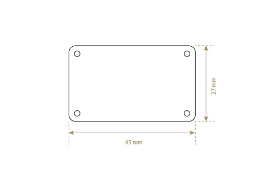 Lederetikett aus Echt-Leder Model EP-M32