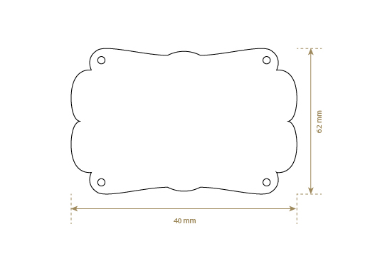 Lederlabel aus Echt-Leder Model EP-M42