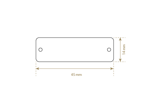 Leder-Etikett aus Echt-Leder Model EP-M62