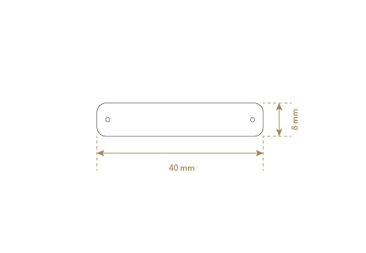 Lederetikett aus Echt-Leder Model EP-M7