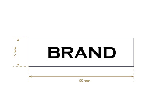 Bedrucktes Textiletikett Trendy Style Model TL-M10