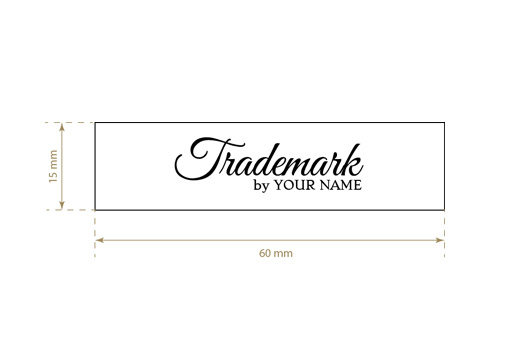 Bedrucktes Textiletikett Vogue Style Model TL-M117