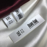 Textiletikett mit Größe Soft Style Modell TL-M16