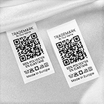 Wäscheetiketten mit QR-Code Modell TC-M183