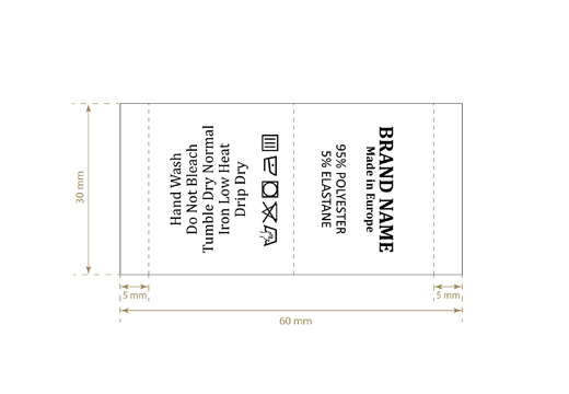 Wäscheetiketten Modell TC-M30