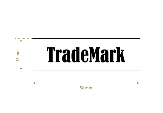Bedrucktes Textiletikett Compact Style Model TL-M4