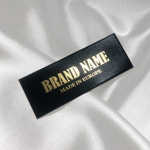 Textiletikett aus Satin mit Größe Modell TL-M50