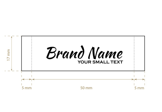 Gewebtes Textiletikett Vogue Style Model WL-M22