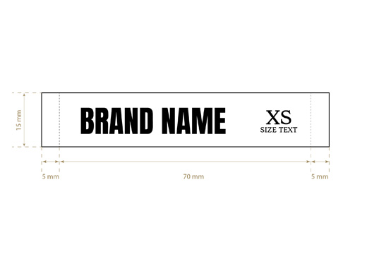 Gewebtes Textiletikett Rife Style Model WL-M24