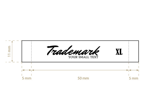 Gewebtes Textiletikett Common Style Model WL-M27