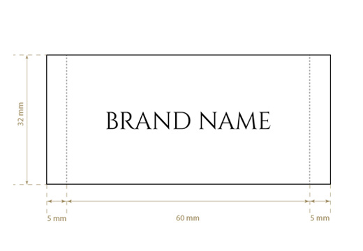 Gewebtes Textiletikett Pithy Style Model WL-M71