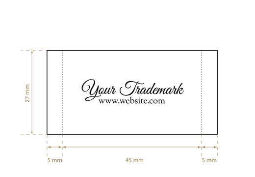 Gewebtes Textiletikett Lucid Style Model WL-M81