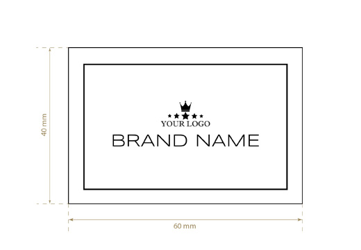 Gewebtes Textiletikett Modern Style Model WL-M98